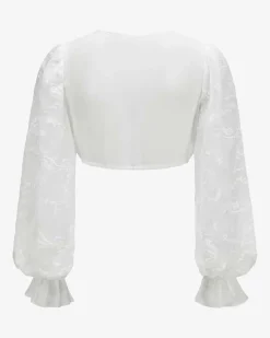 Polly Dirndlbluse Semi-Transparent