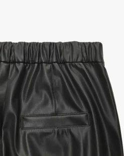 Ranchi 7/8-Kunstlederhose High Waist Relaxed Fit