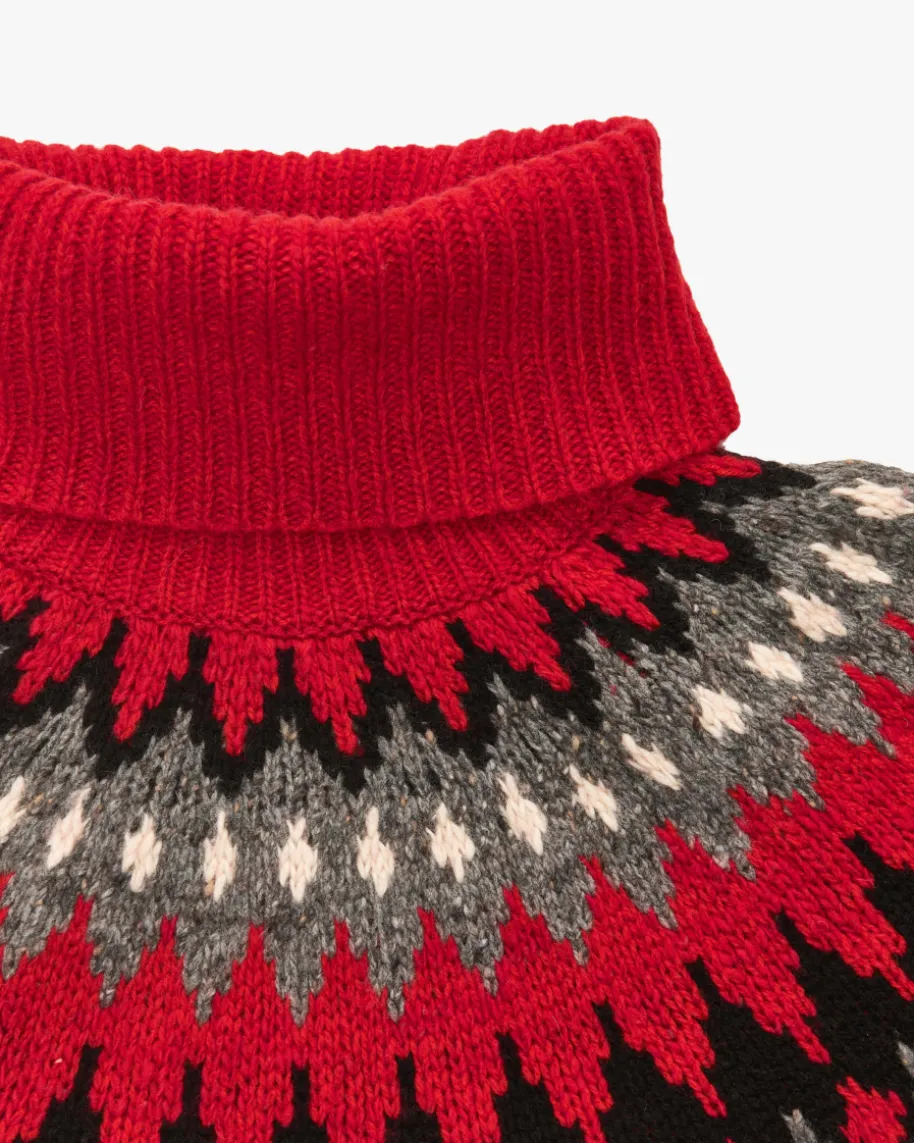 Rollkragenpullover aus Wolle