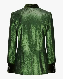 Rosa Trachten-Paillettenjacke