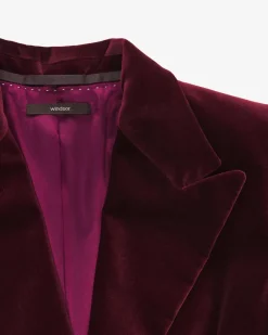 Samtblazer aus Baumwolle