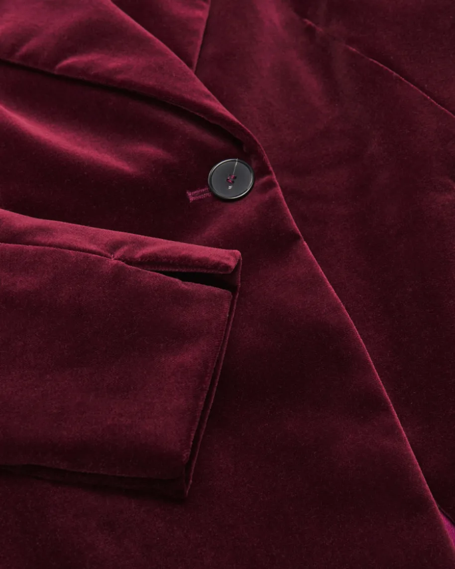 Samtblazer aus Baumwolle