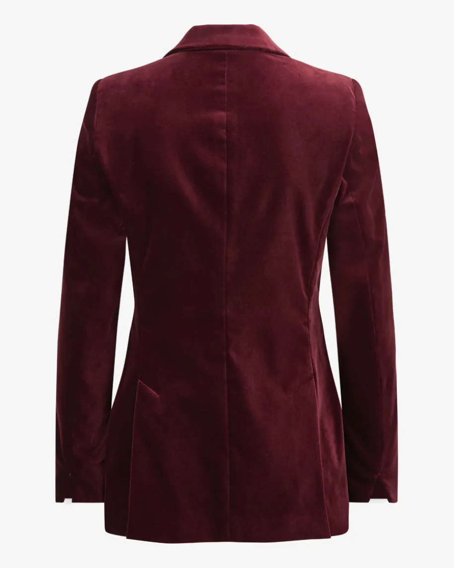 Samtblazer aus Baumwolle