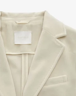 Samtblazer Slim Fit aus Baumwoll-Mix