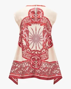 San Carlo Seidenblusentop