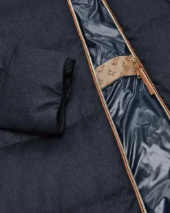 Seiden-Cashmere-Daunenmantel