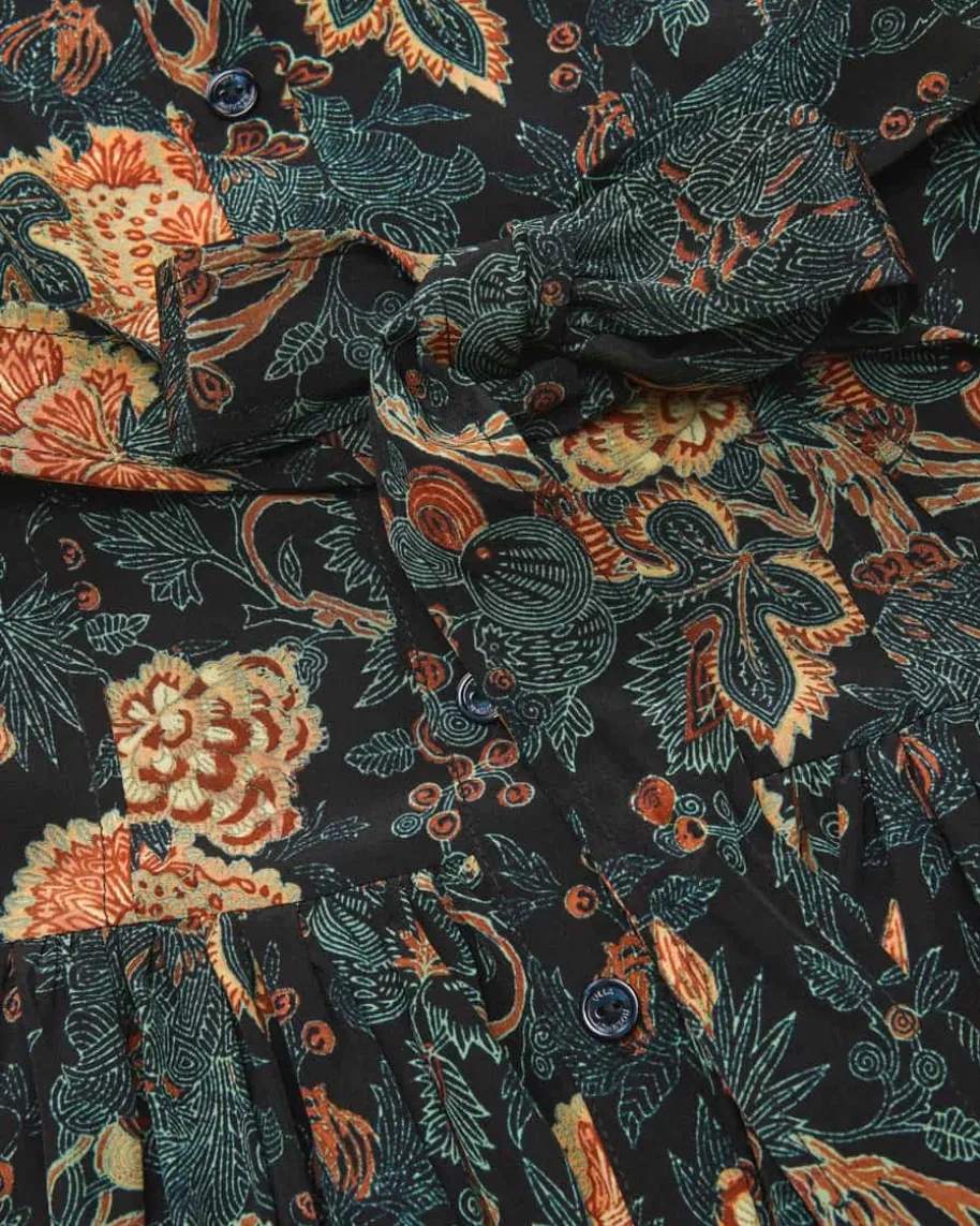 Simona Seiden-Blusenkleid