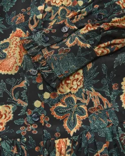 Simona Seiden-Blusenkleid