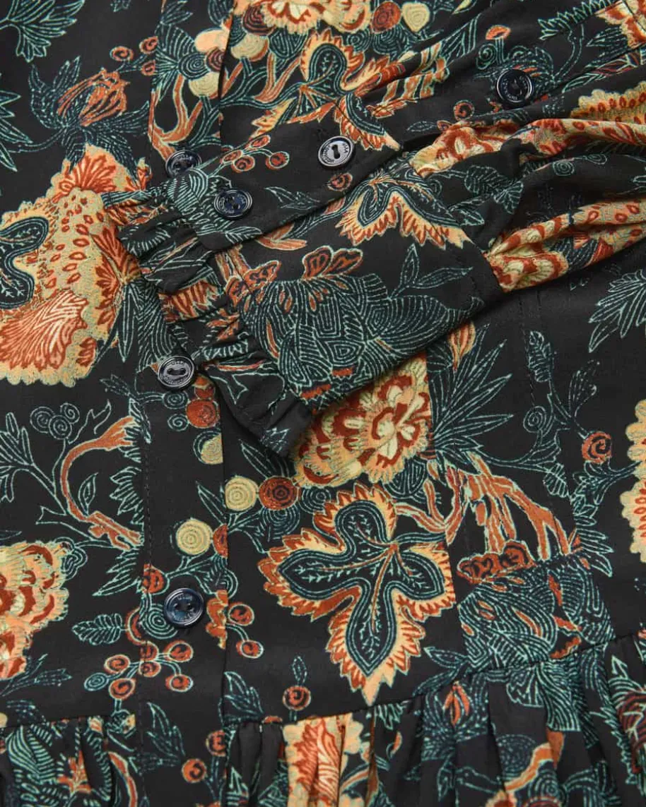 Simona Seiden-Blusenkleid