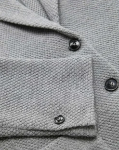 Strickblazer Slim Fit aus Schurwoll-Mix