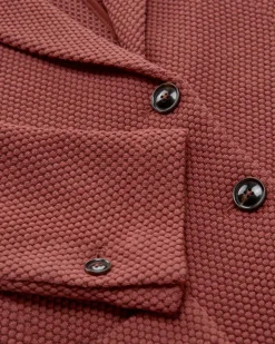 Strickblazer Slim Fit aus Schurwoll-Mix