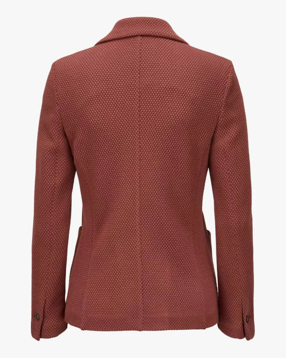 Strickblazer Slim Fit aus Schurwoll-Mix