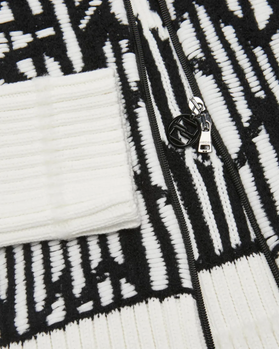 Strickjacke aus Baumwoll-Schurwoll-Mix