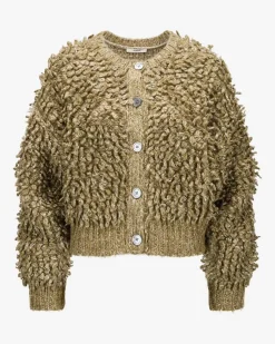 Strickjacke aus Baumwoll-Schurwolll-Mix