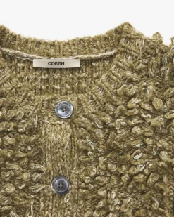 Strickjacke aus Baumwoll-Schurwolll-Mix