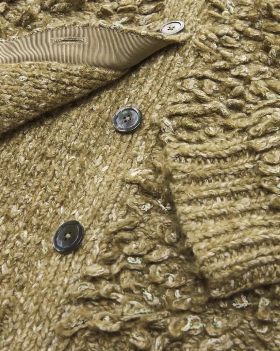 Strickjacke aus Baumwoll-Schurwolll-Mix