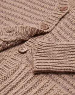 Strickjacke aus Mohair-Merinowoll-Mix