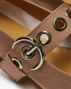 Uma Eyelet Ballerinas