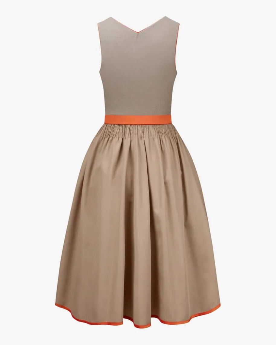 Valentina Midi-Dirndl mit Seidenschürze