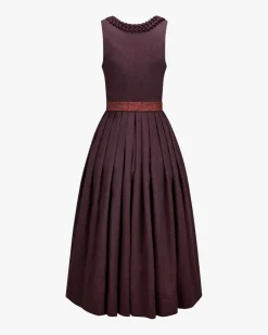 Vreni Dirndl lang mit Leinenschürze