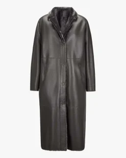 Wende-Lammfellmantel