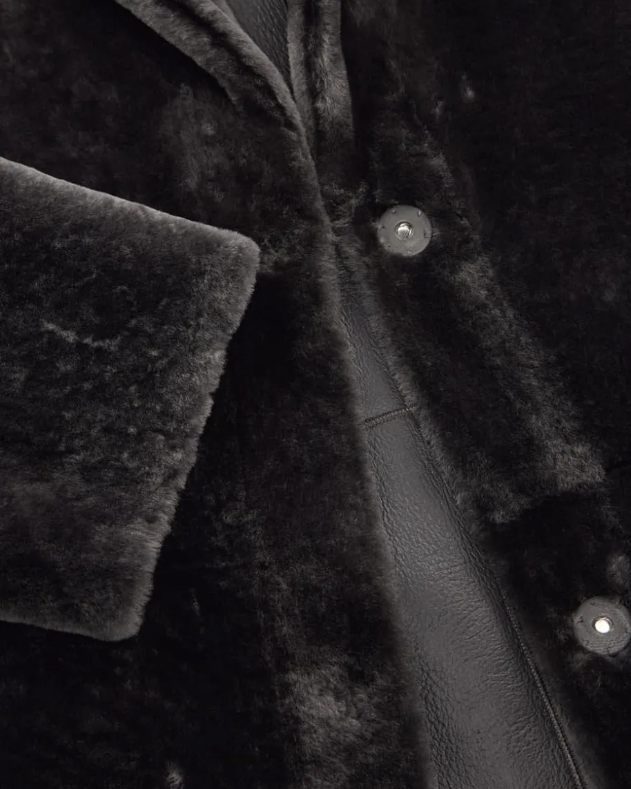 Wende-Lammfellmantel