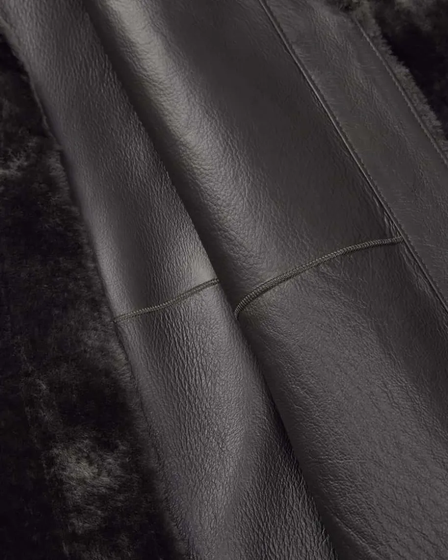 Wende-Lammfellmantel