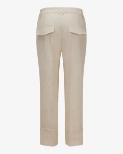 Wukari 7/8-Hose Wide Fit High Waist aus Leinen-Mix