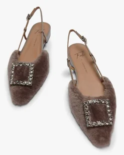 x LODENFREY Lavanda Visone Slingback-Flats