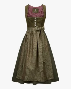 x LODENFREY Linderhof Dirndl lang mit Schürze