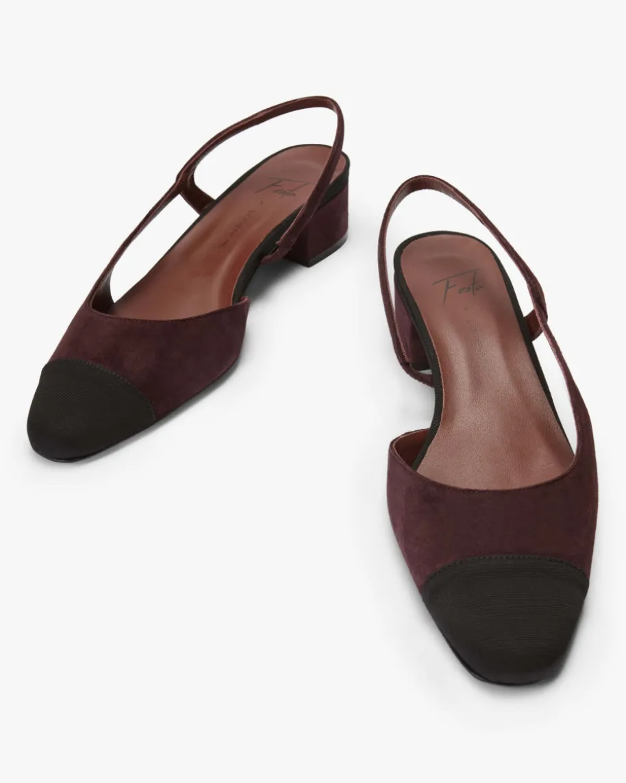 x LODENFREY Rosette Slingback-Pumps