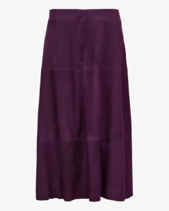 x LODENFREY Velourslederrock