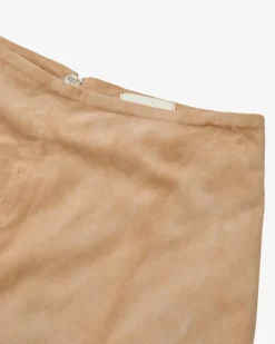 x LODENFREY Velourslederrock