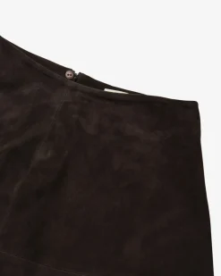 x LODENFREY Velourslederrock